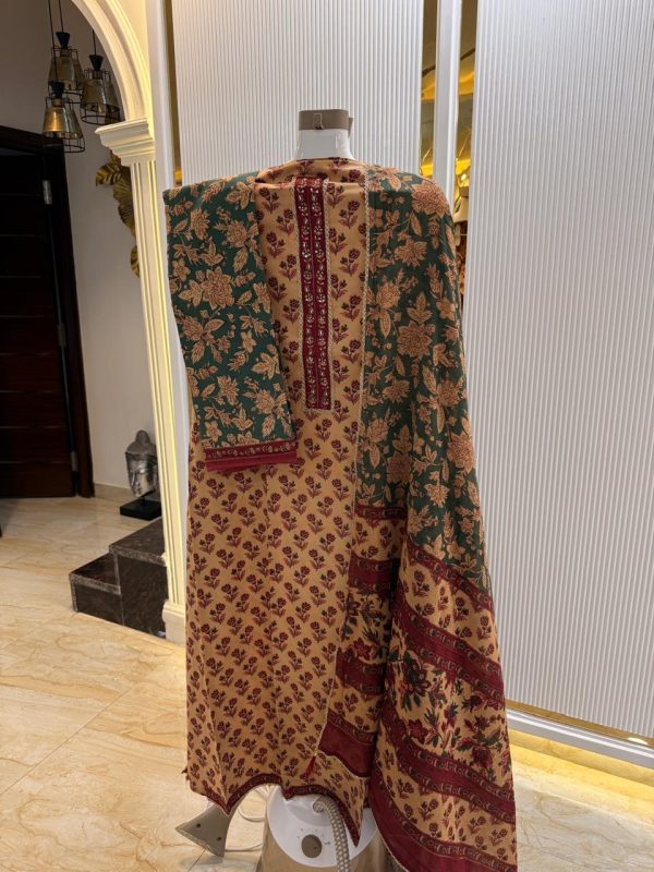Beautiful suit with cotton dupatta